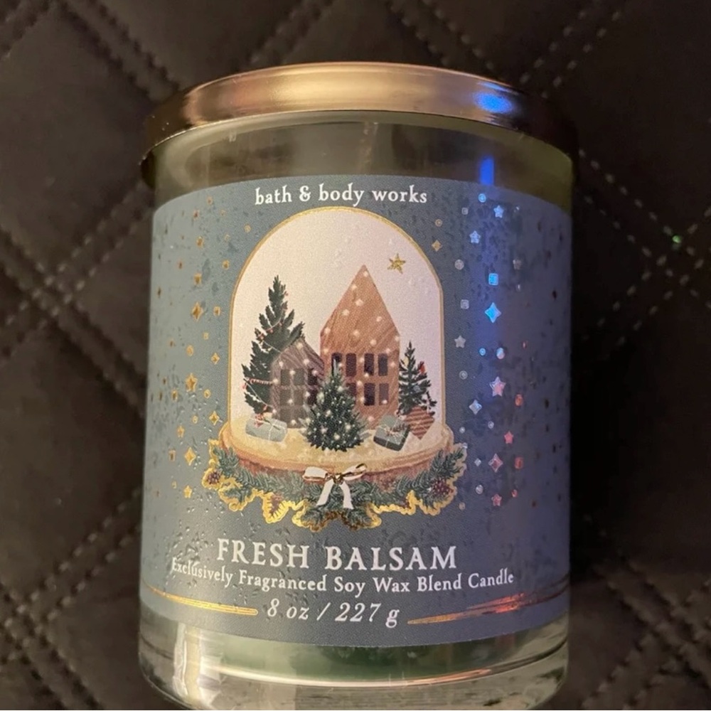 Bath & Body Works Green Fresh Balsam Candle
